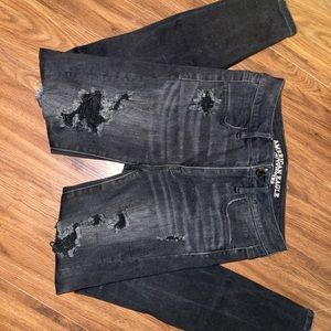 Black American eagle skinny jeggings